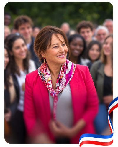 Portrait de Ségolène Royal, candidate à la primaire de la gauche socialiste et démocratique pour 2027
